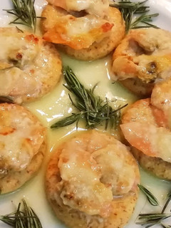 Una foto de Machas gratinadas a la parmesana