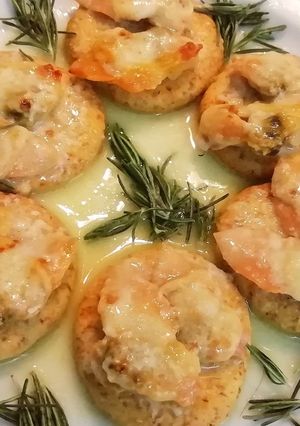 Una foto de Machas gratinadas a la parmesana