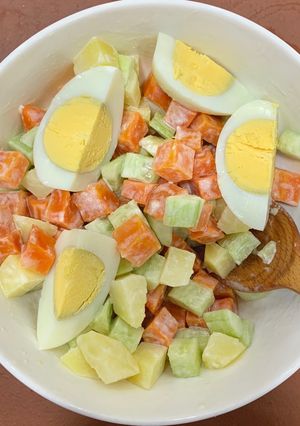 Hình của món Sa lát đơn giản.