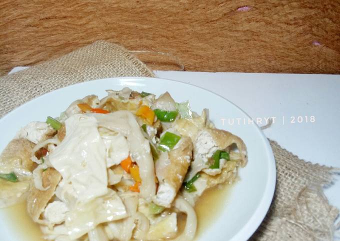 17. Tumis jamur tahu #Rabubaru