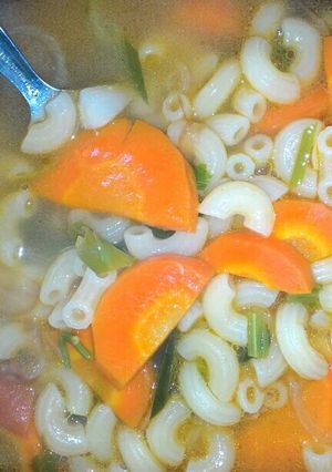 Foto resep Sup Makaroni Wortel