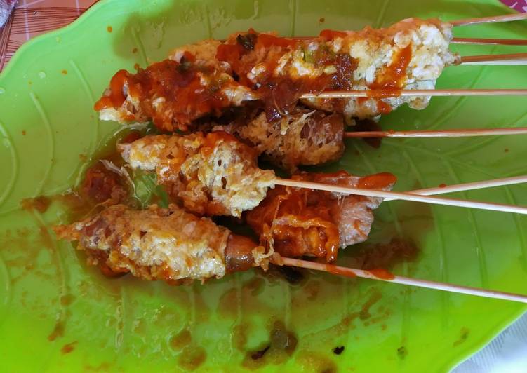 Cara mudah Membuat Telur Gulung Saus Rujak merah, Bisa Manjain Lidah