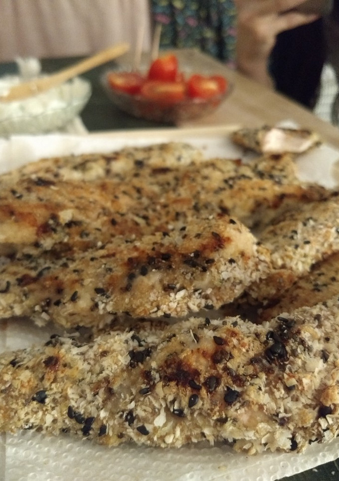 Una foto de Chicken Fingers o deditos de pollo rebozados