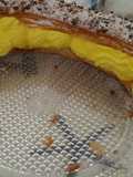 Tortel de nata con un baño