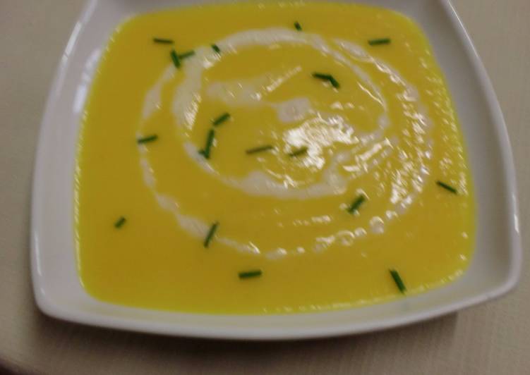 Crema fría de de zanahoria al coco