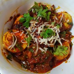 A picture of Egg kadhai masala.