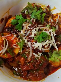 A picture of Egg kadhai masala.
