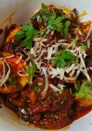 A picture of Egg kadhai masala.
