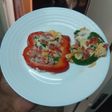 Bell pepper fried eggs