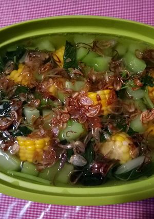 Foto resep Sayur bening bayam manisah