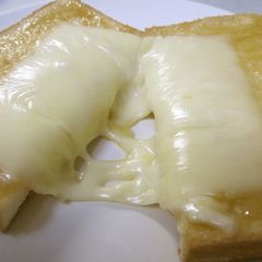 Cheesy Peanut Butter Toast A picture of Cheesy Peanut Butter Toast.