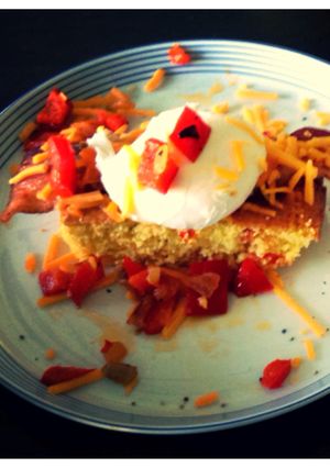 A picture of Southern Style Poached Egg Breakfast.