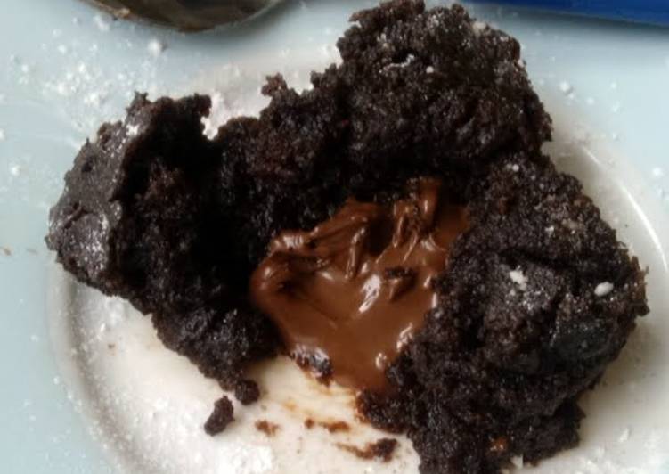 Vickys Speedy Microwave Chocolate Lava Cake, GF DF EF SF NF