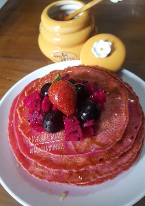 Foto resep Pancake Buah Naga