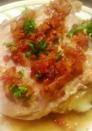 A picture of Smothered Pork Chops.
