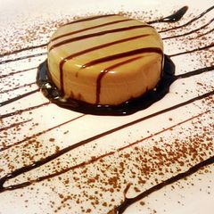 A picture of Ray's Coffee Panna Cotta.