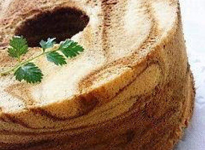 A picture of Coffee Marble Chiffon Cake.