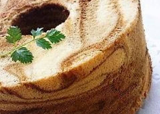 How to Make Favorite Coffee Marble Chiffon Cake