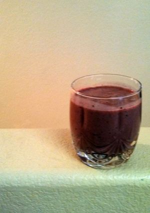 A picture of Kale and cactus smoothie.