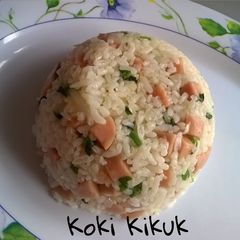 A picture of Chicken Sausage Fried Rice.