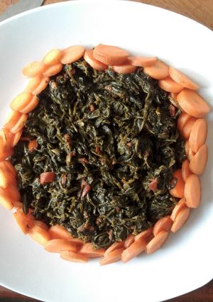 A picture of Managu Stewed.