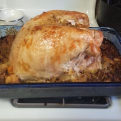 Roast turkey A picture of Roast turkey.