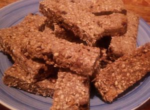 Una foto de Saludables barritas plátano con avena