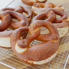 A picture of Authentic German Pretzels.
