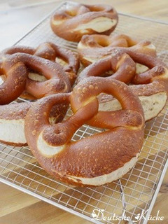 A picture of Authentic German Pretzels.