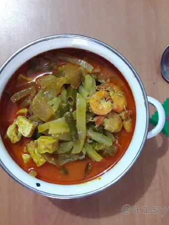 Easy Steps to Prepare Lodeh labu siam the So Delicious Really delicious