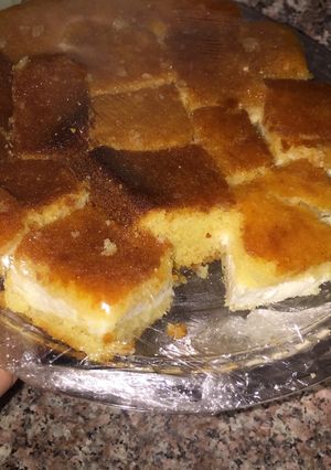 صورة لوصفة بسبوسه بالقشطه