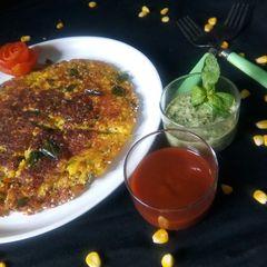 A picture of Corn Handvo.