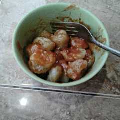 A picture of Pentol corah ala rumah.