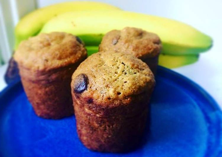 Semisunde bananmuffins