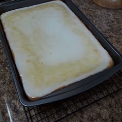 Lemon Sheet Cake with Lemon Glaze A picture of Lemon Sheet Cake with Lemon Glaze.