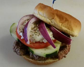 Popular Recipe Grecian Delight Burger Gyro Delicious