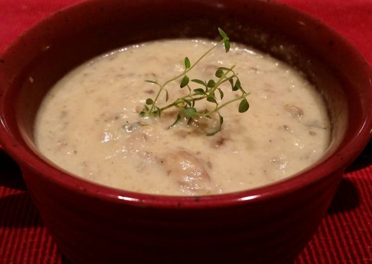 Quick and Easy Creamy Mushroom Soup