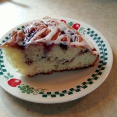 A picture of Glazed Blueberry Coffee Cake.