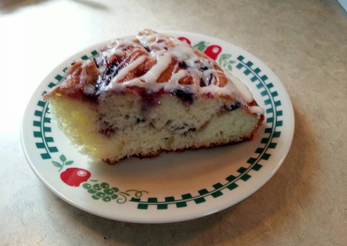 How To Make Your Glazed Blueberry Coffee Cake