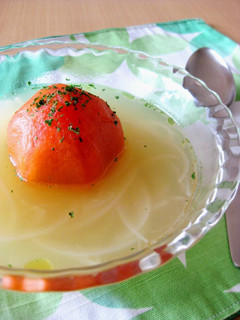A picture of Chilled Whole Tomato Soup.