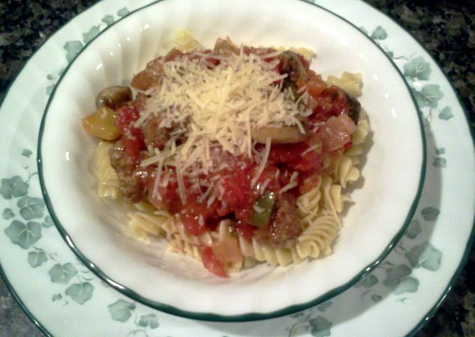 Recipe of Quick Roasted Veggies & Garlic For Pasta (rustic sauce)