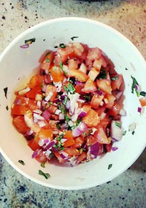 A picture of Bruschetta.