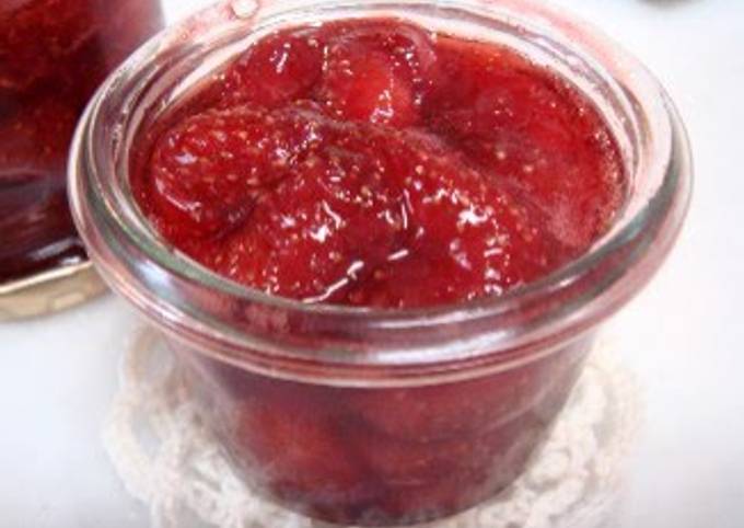 Strawberry Jam with a Pressure Cooker or Regular Pot Recipe by