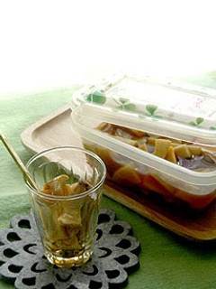 A picture of Microwaved Oil-Free Marinated Mushrooms.