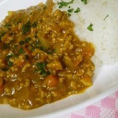 A picture of Our Family's Keema Curry (Ground Meat Curry).