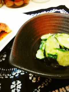 A picture of Lightly Pickled Shio-Koji Cucumbers.