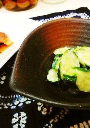 A picture of Lightly Pickled Shio-Koji Cucumbers.