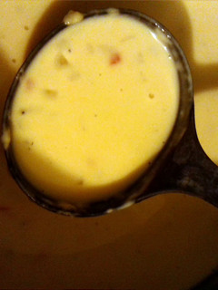 A picture of Beer cheese soup.