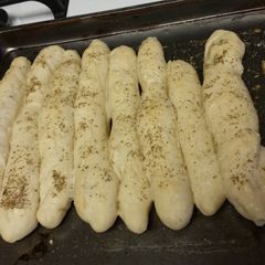 Home-Baked Breadsticks A picture of Home-Baked Breadsticks.