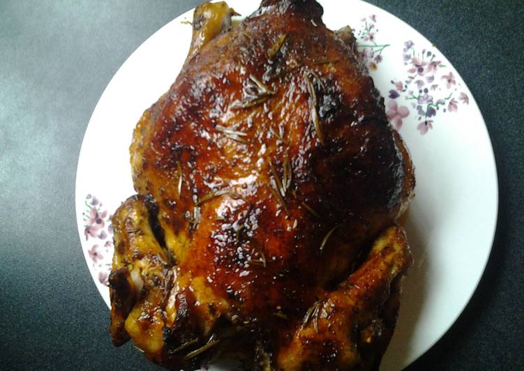 Simple Way to Prepare Homemade Citrus Rosemary Roast Chicken